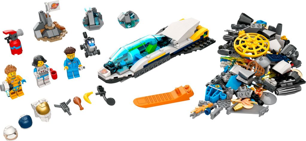 LEGO 60354 City: Ruimteverkenning met ruimteschip en 3 Productafbeelding 