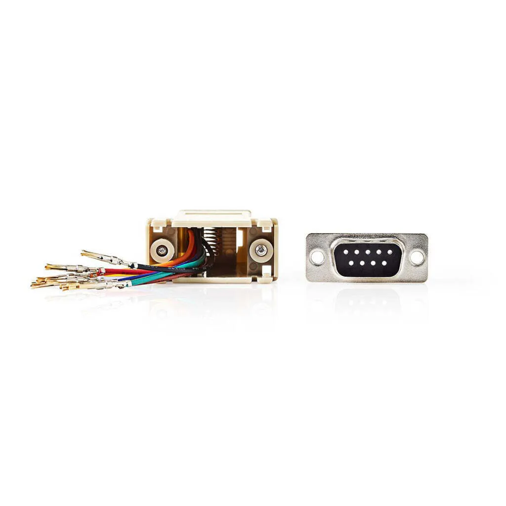Convertitore Nedis Seriale Maschio 9 Pin a RJ45 Femmina | Avorio - 6