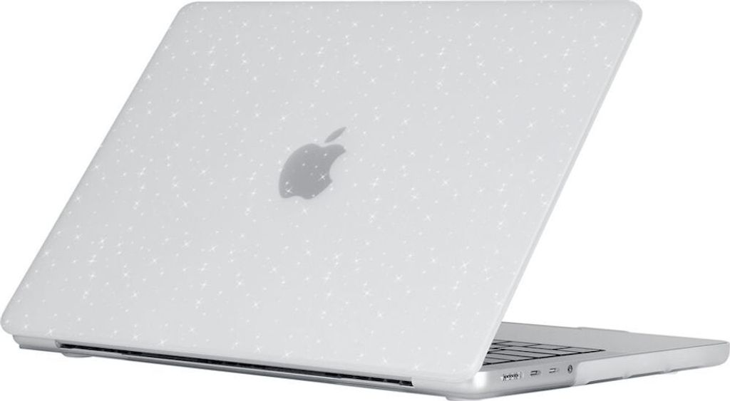 Mobigear Sparkle MacBook Air 13 Zoll (2022-2025) Hardcase Hülle MacBook Case - Transparent - Model A2681 / A3113 / A3240