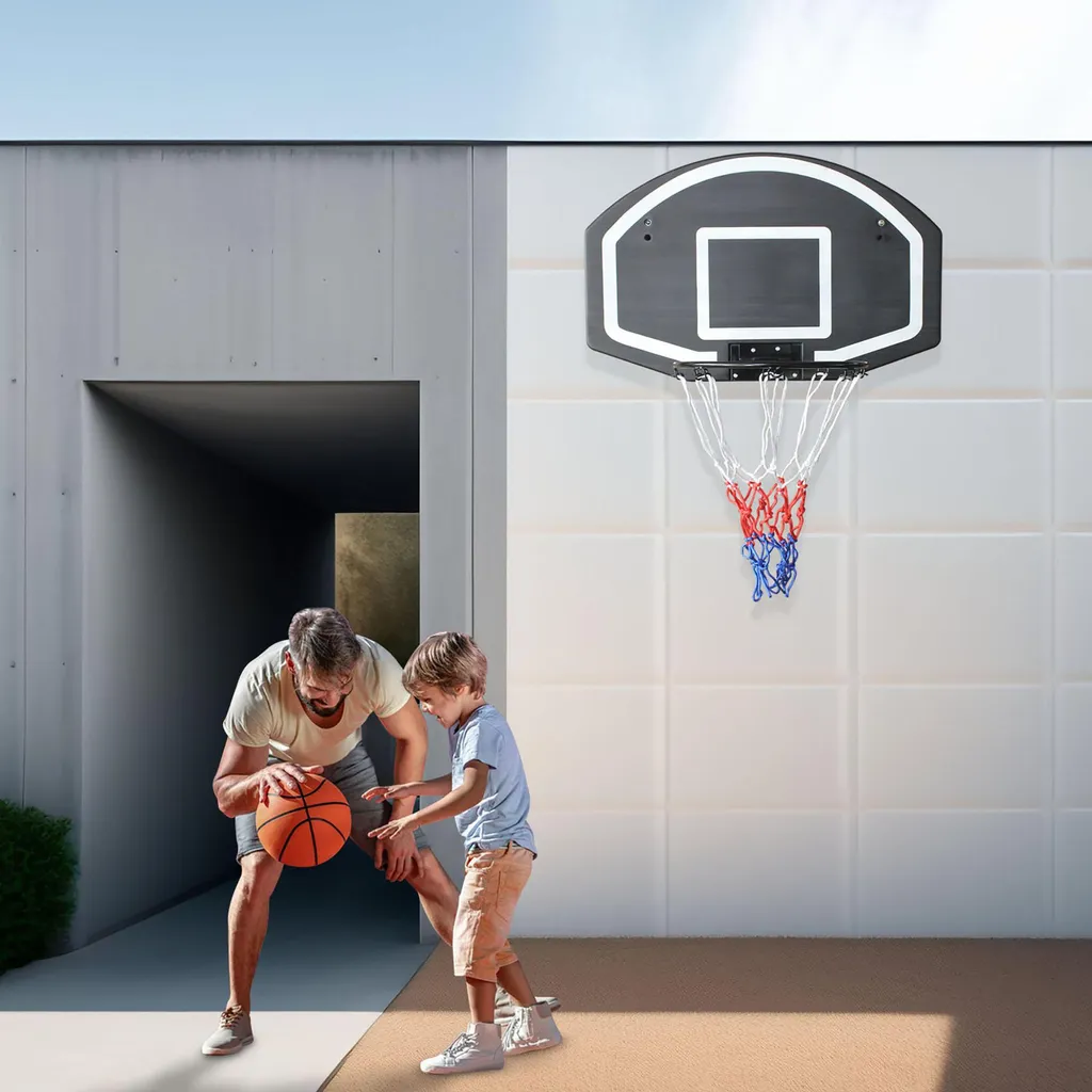 Panier de Basket Mural pour Jardin et Garage avec Fixation Acier Robuste