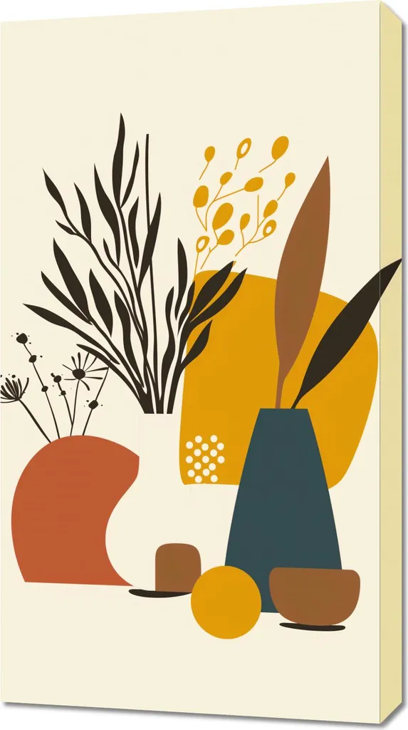Decorazione Parete Invernale 50x90 - Quadro Moderno Raccolto Rustico