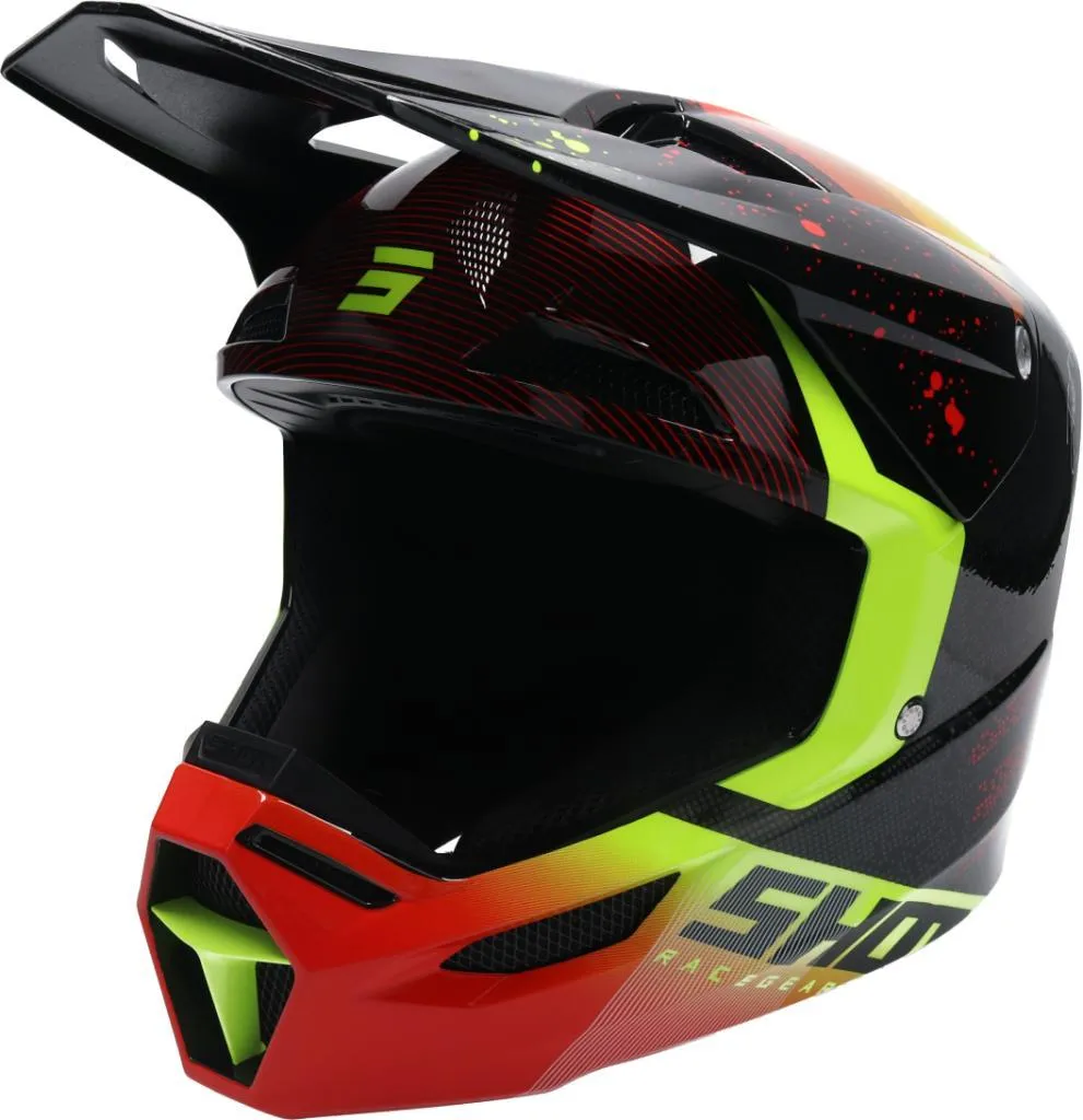 Casque Motocross Enfant SHOT FURIOUS MATRIX KID Noir - Homologué 22-06