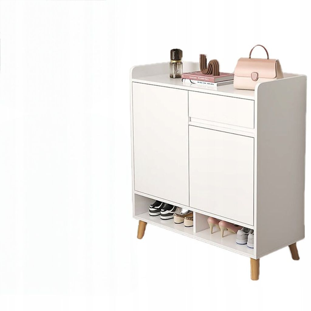 Kommode, Schuhschrank, weißer Kleiderschrank, Aufbewahrung Produktbild 