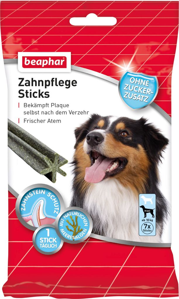 Beaphar Zahnpflege Sticks für Hunde ab 10 kg, 182 g / 7 Stück