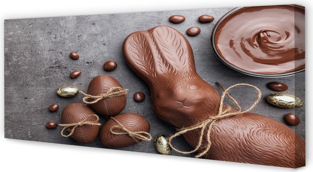 Leinwandbild 125x50 Wandkunst -Praline-Kaninchen