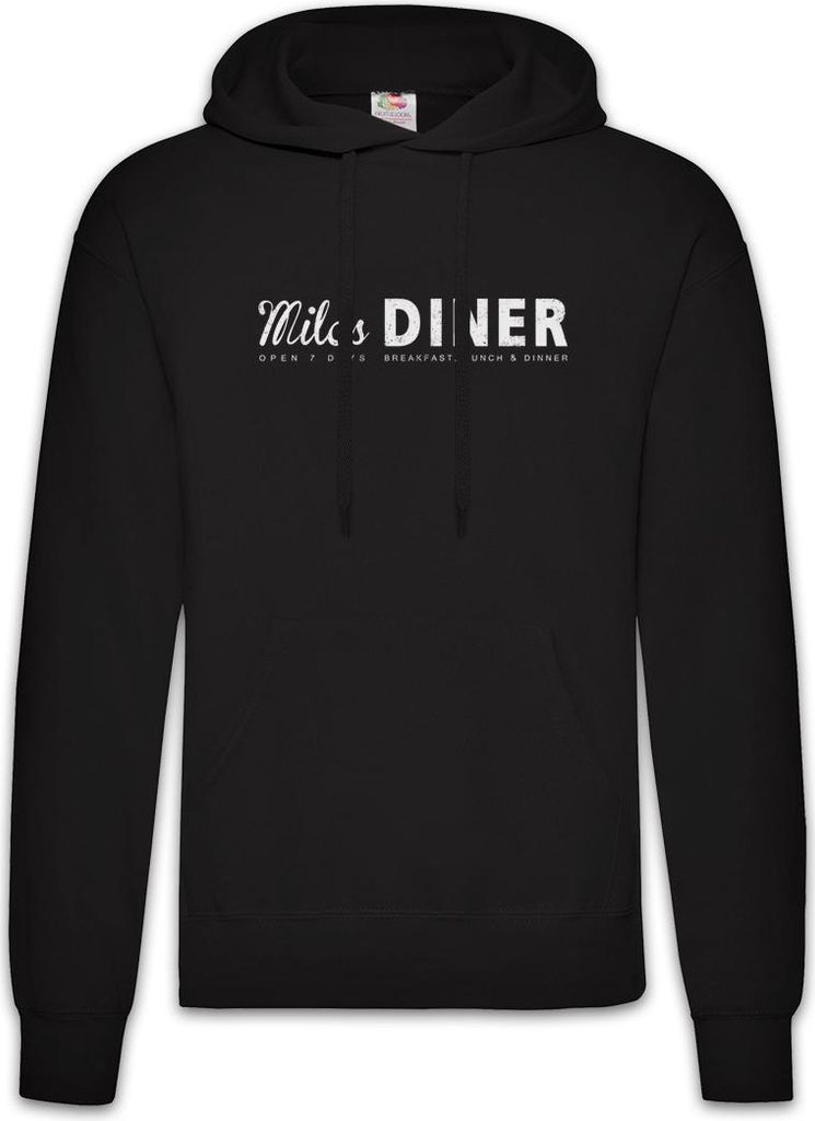 Urban Backwoods Miles Diner, Herren Hoodie, Farbe: Schwarz, Größe: XL