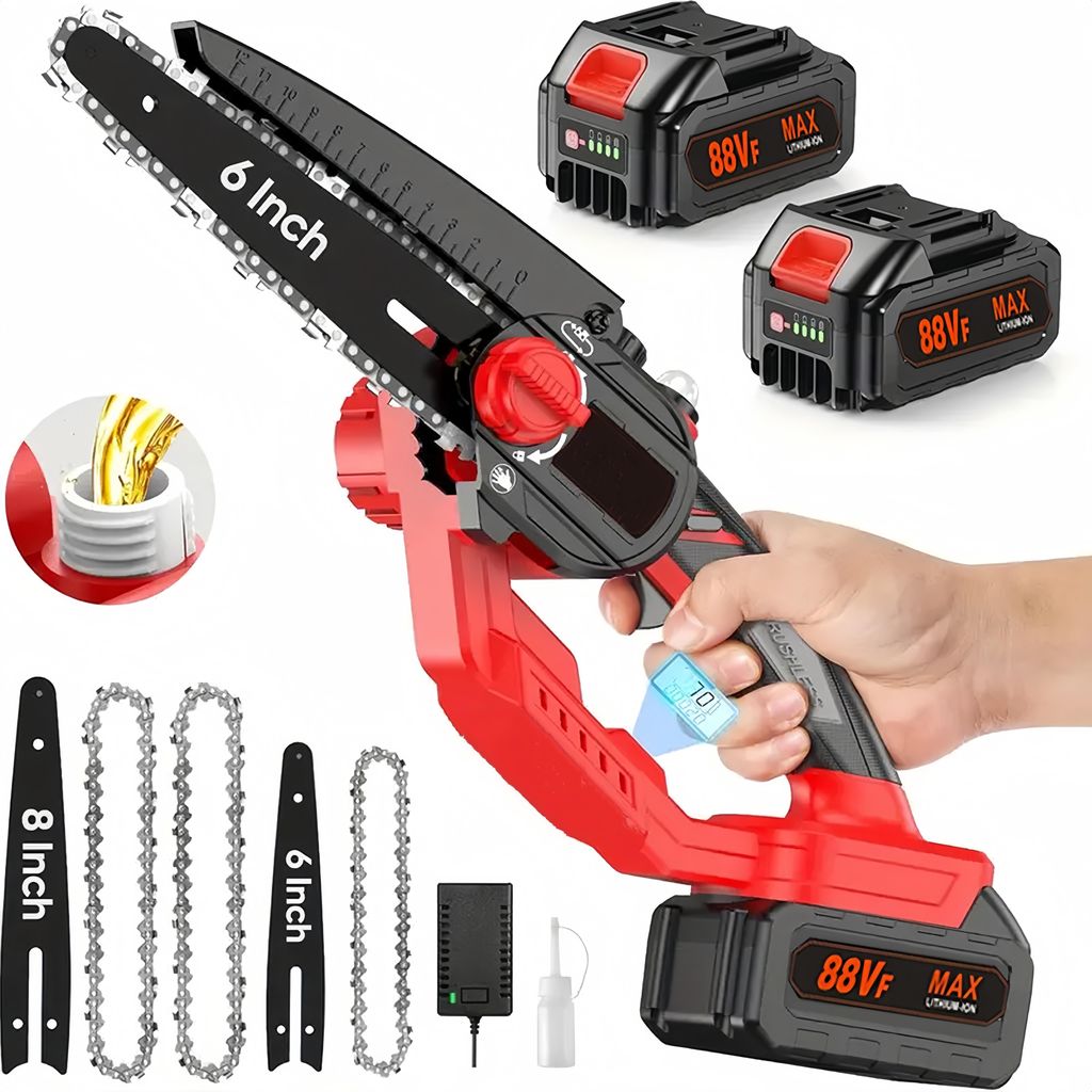 6/8 Zoll Akku Kettensäge,Handheld-Kettensäge,Bürstenloser Produktbild 