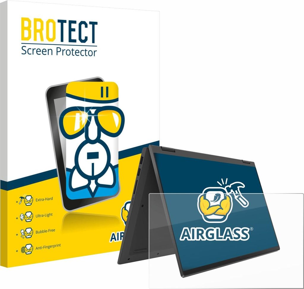 BROTECT Schutzglas für Lenovo IdeaPad Flex 5 14ALC05 Schutzfolie Panzer Folie Glas Display Schutz klar
