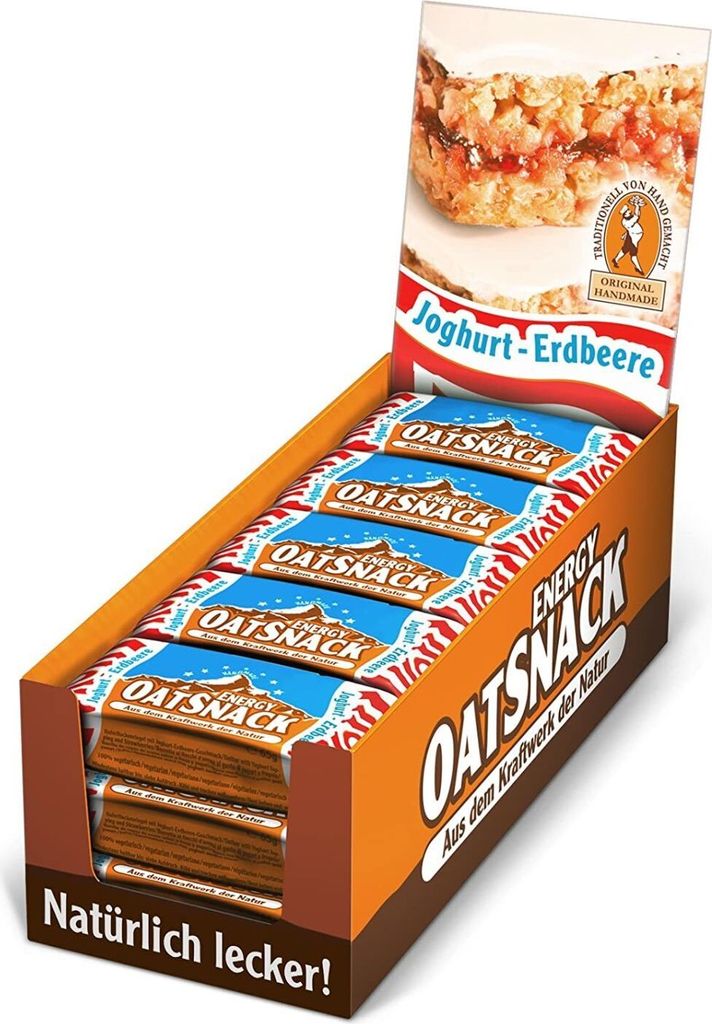 Davina Energy Oat Snack - 15 Riegel Joghurt Erdbeere Produktbild 