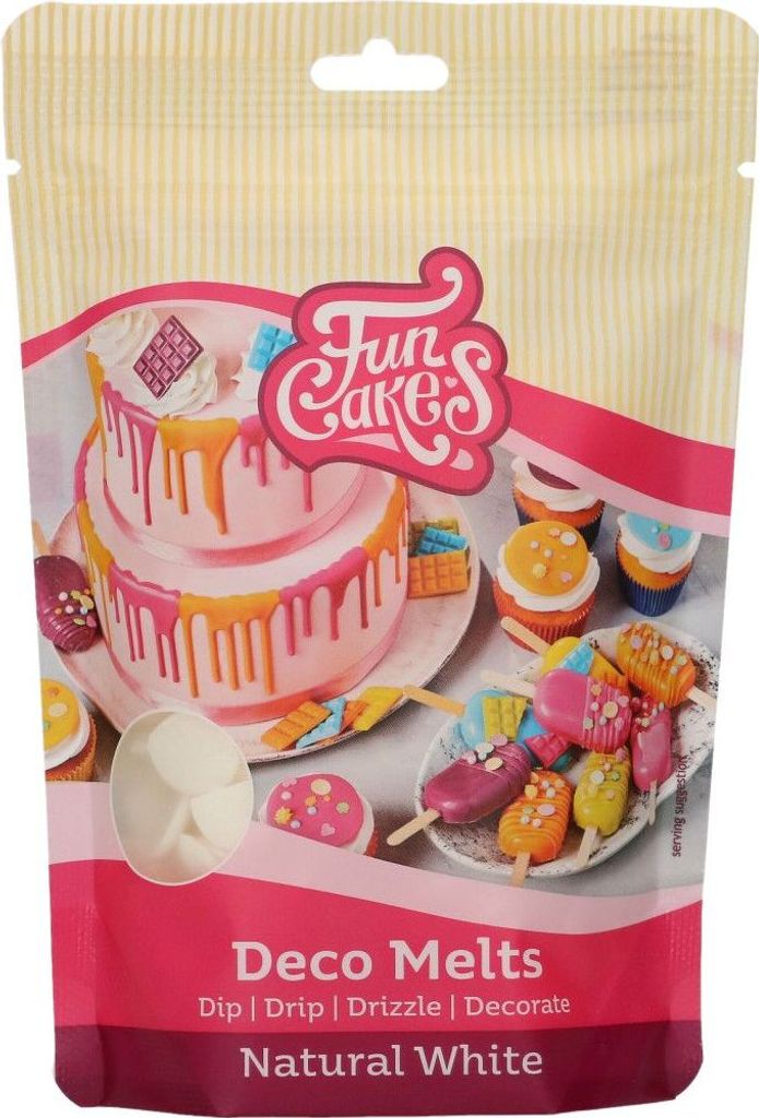 FunCakes Deco Melts -Natürliches Weiß- Kein E171 -250g Produktbild 1