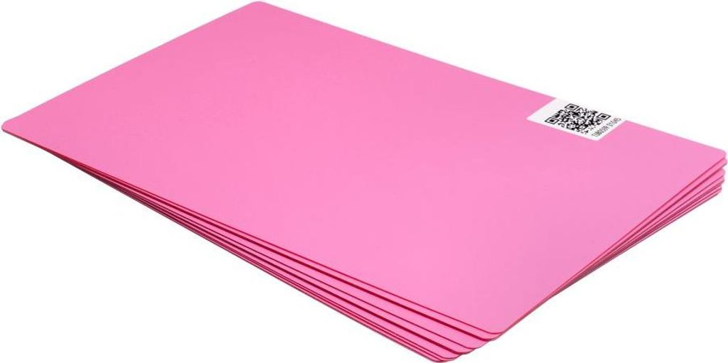 Film passend für Rückwand 180 x 120 mm 10 Stück - rosa mit Brokat