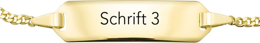 MATERIA by Matthias Wagner Mädchen Baby Armband mit Gravur Produktbild 