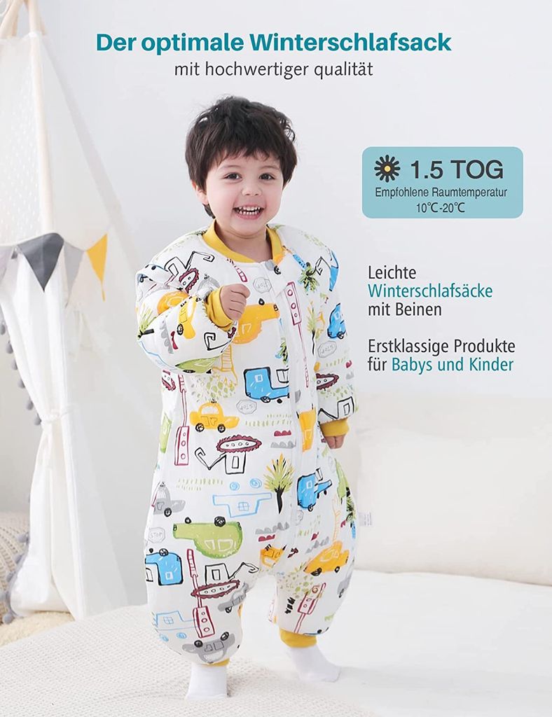 Baby Schlafsack Winter 2,5TOG 65cm-85cm