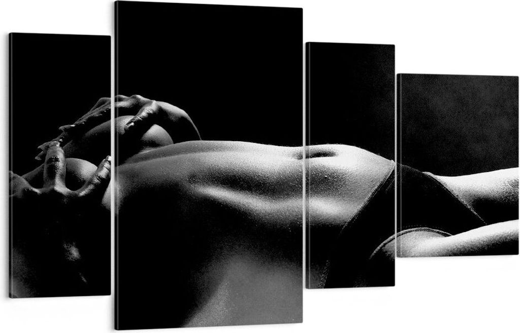 Bild auf Leinwand - Leinwandbild - Anatomie Frau nackt - 120x70cm - Wand Bild - Wanddeko - Leinwanddruck - Bilder - Kunstdruck - Wanddekoration - L...