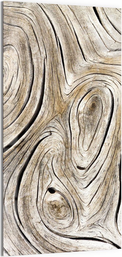 DEQORI Magnettafel Glas 50x100 cm 'Verwittertes Holz' beschreibbar Whiteboard