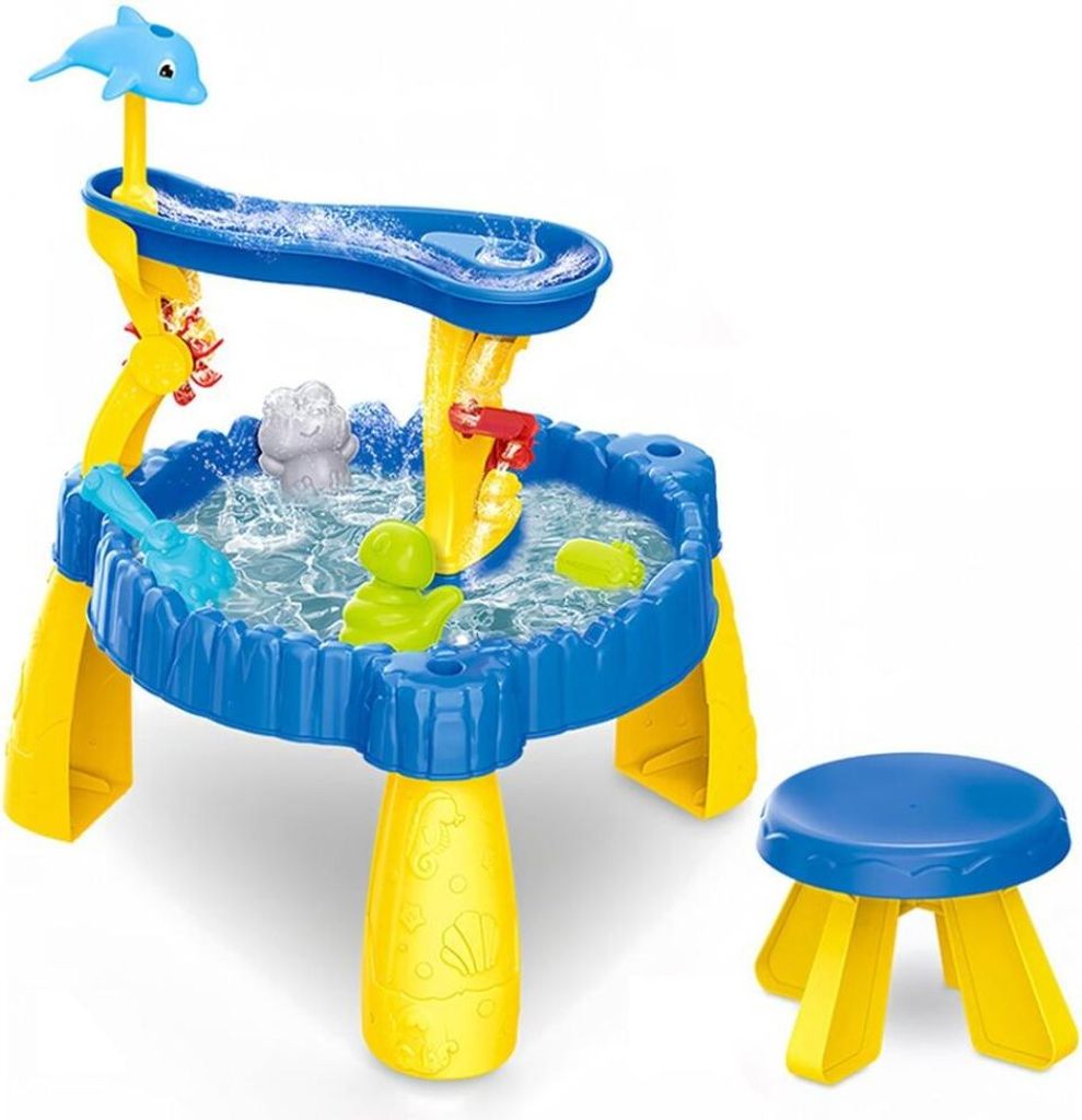 Wassertisch mit Sand- und Wasserbahn, zwei Ebenen, Zubehör Produktbild 