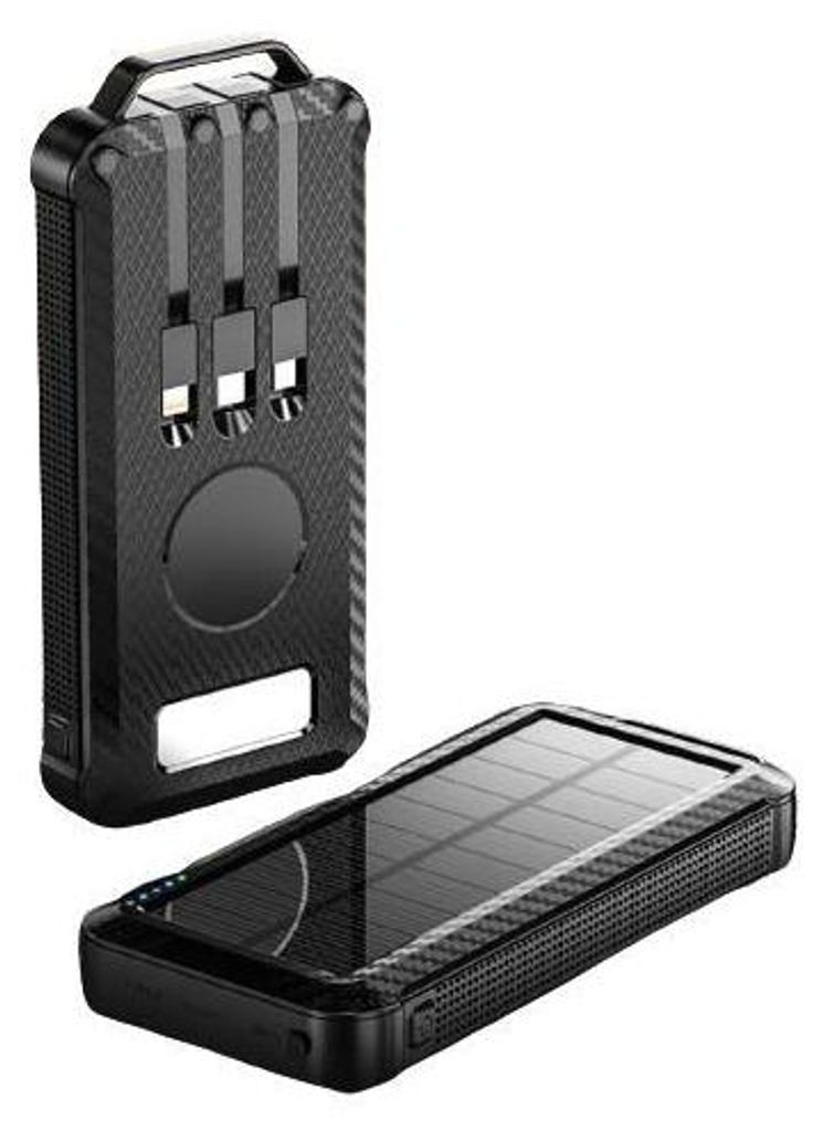 BOT Solárna power banka SP7 1 panel 10000mAh s káblami Obrázok produktu 