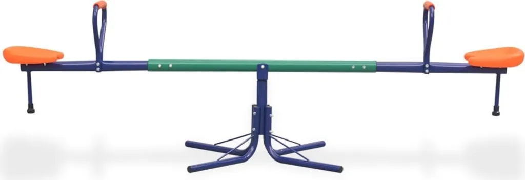 Bascule rotative vidaXL 360° orange - Structure robuste pour l'extérieur