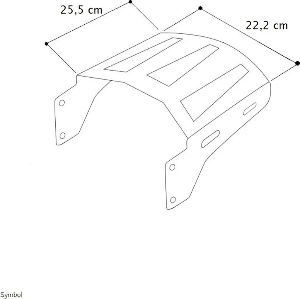 Sissybar Chrome avec Fixation Rack pour Harley Dyna Street Bob 2006-2008 - 7