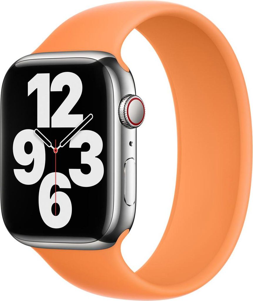 Apple Silikon Solo Loop für das Watch | 38/40/41/42 mm - Größe 5 - Marigold
