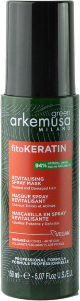 Arkemusa | Revitalisierendes Spray - 150 ml - Grünes Fitokeratin - Pflege für coloriertes Haar - Schutz und Feuchtigkeit