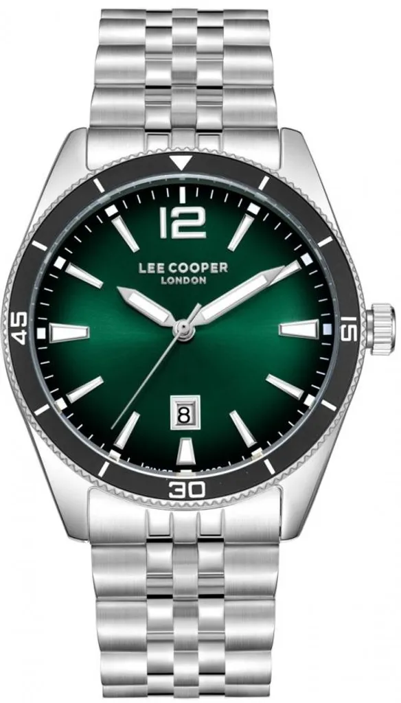 Montre analogique pour homme Lee Cooper verte : accessoire de mode chic