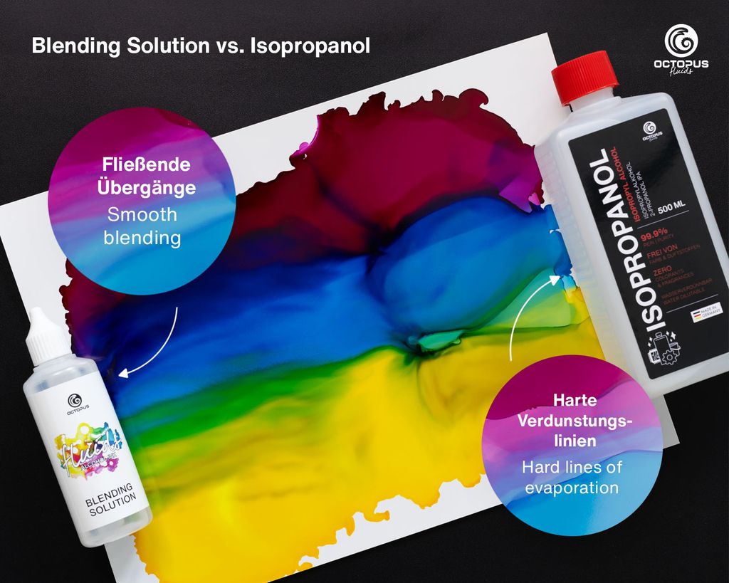 Octopus Fluids Alcohol Blending Solution 100ml - Soluzione Per Inchiostri Alcolici Fluid Art - Foto 2