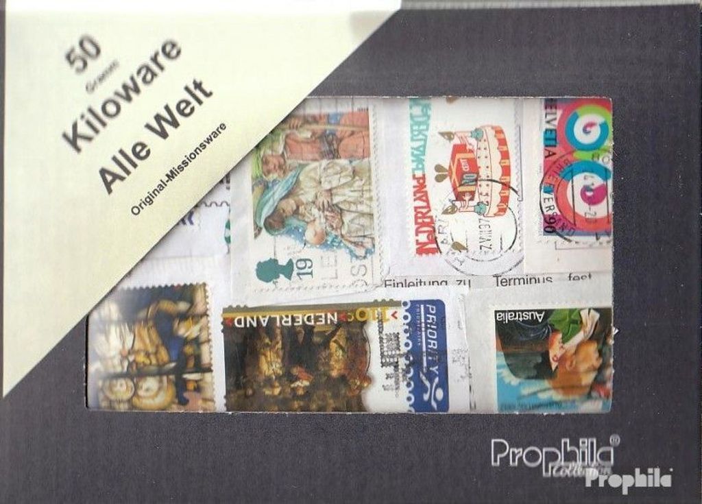 Briefmarken Alle Welt 50 Gramm Kiloware gestempelt