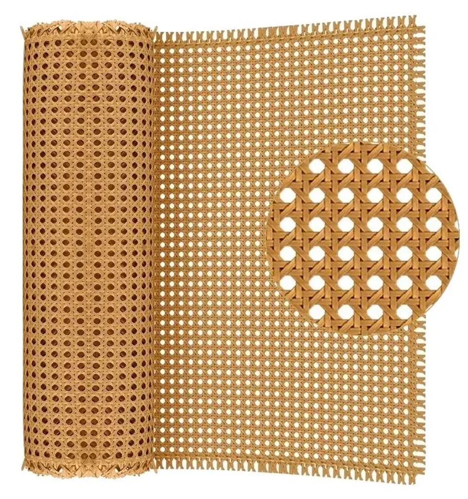 Rouleau de rotin tressé 40x200 cm - Canne de rotin naturel pour meuble