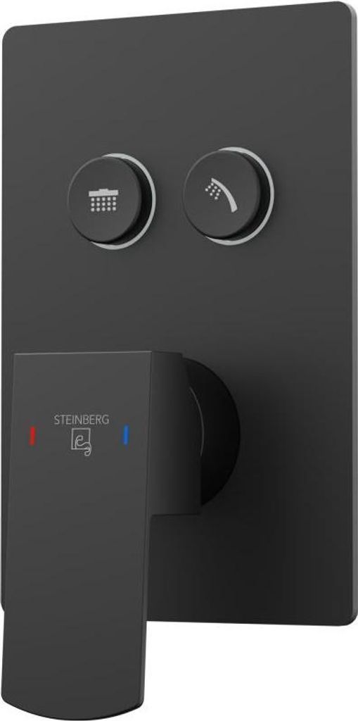 Steinberg Serie 342 Fertigmontageset, für Wanne/Dusche, 2 Verbraucher, 120x180mm, 34222213S