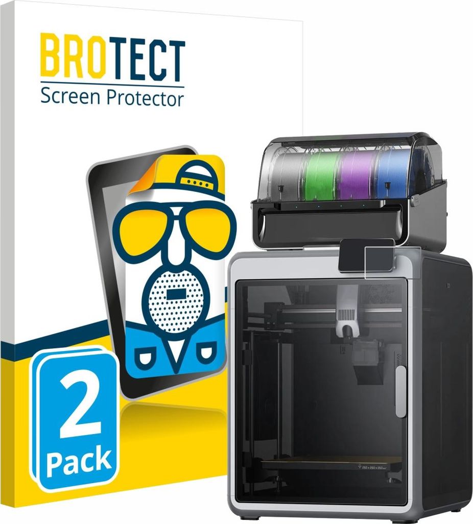 2x BROTECT Schutzfolie für Creality K2 Displayschutz Displayschutzfolie Folie Matt Entspiegelungsfolie