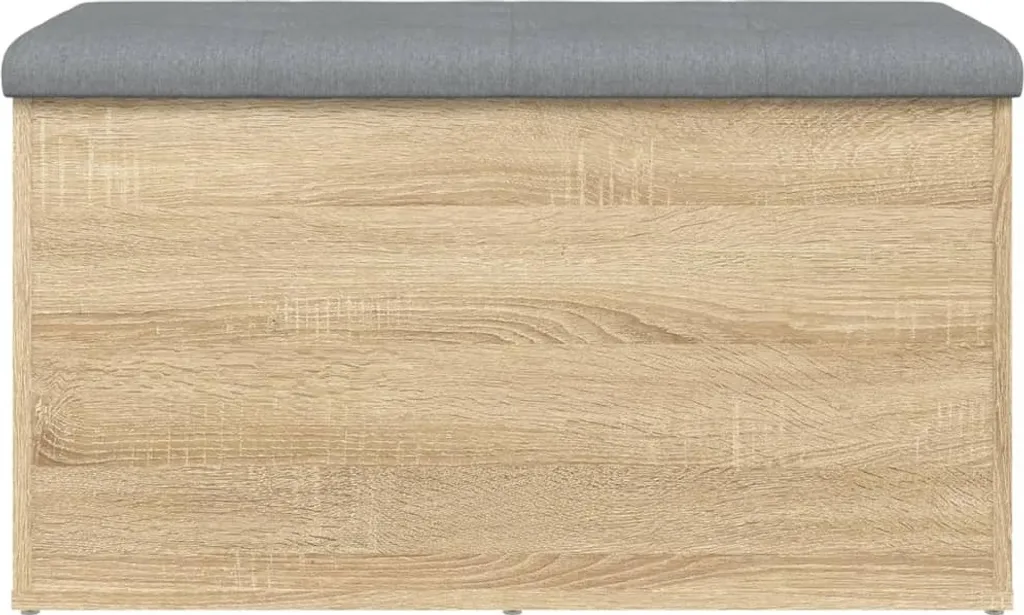 Banc avec coffre bois Sonoma 82x42x45 cm structure solide et durable