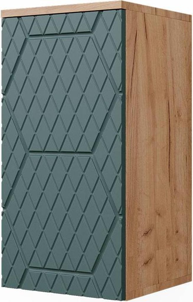 Skříňka do koupelny Vicco Irma Zelený/zlatý dub 30 x 59 cm Obrázek produktu 