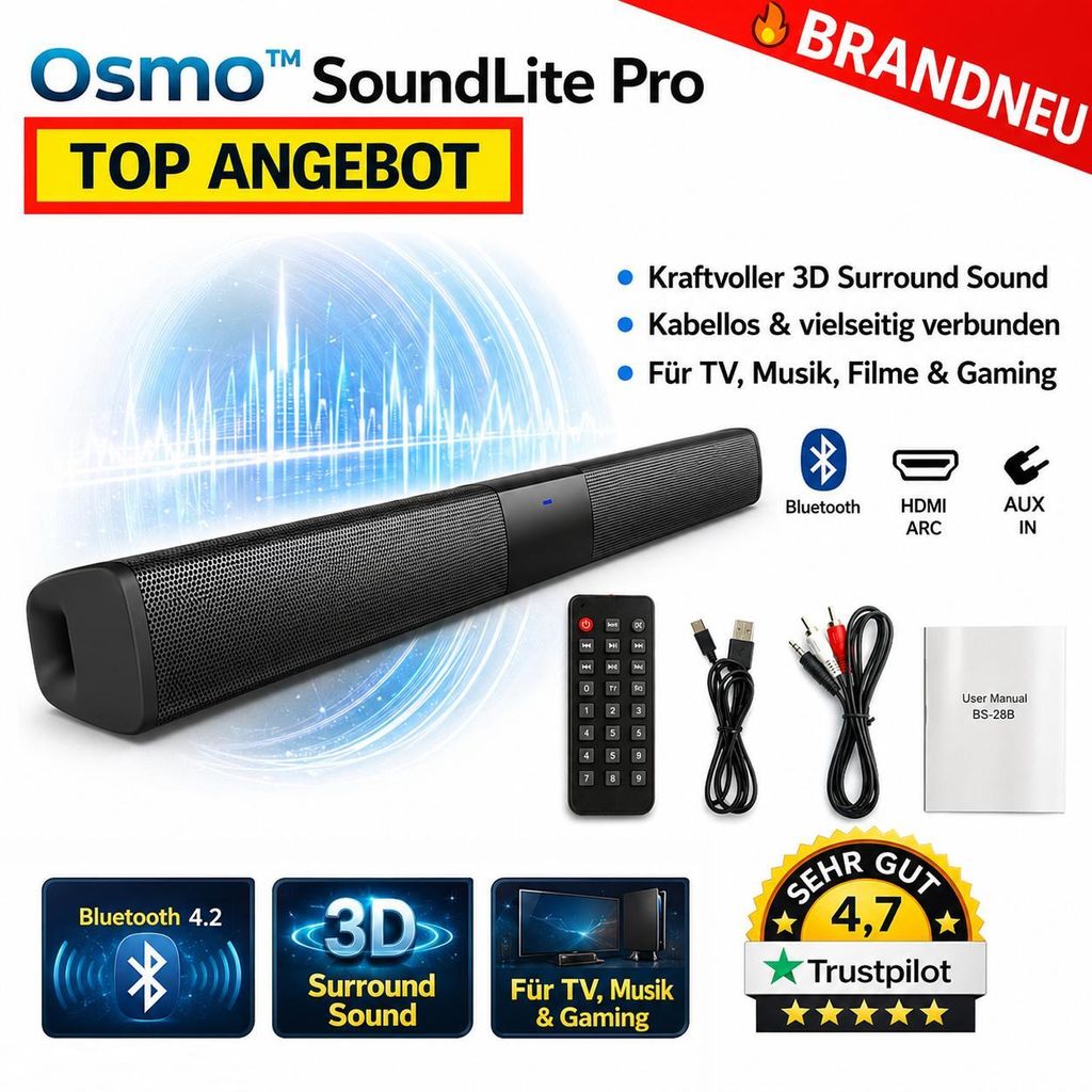 Osmo™ SoundLite Pro – soundbar 5.3, reproduktory, Obrázek produktu 