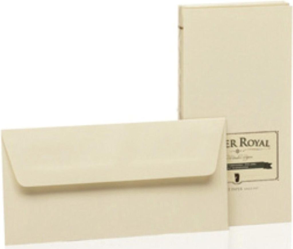 Rössler Papier - Paper Royal - Briefumschlagpack 20/DL m. Sf., chamois - Liefermenge 1 Stück