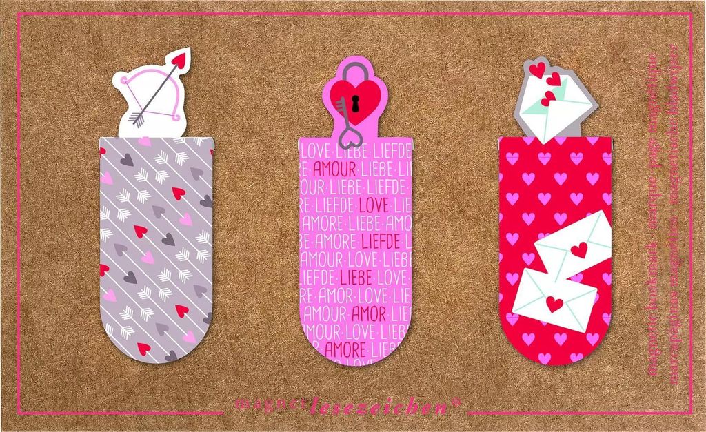 moses. 31138 Magnetlesezeichen Liebe, Lesezeichen, moses Produktbild 