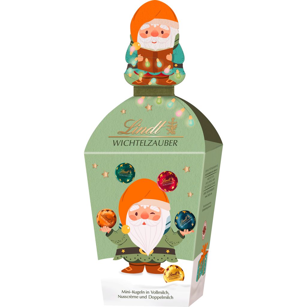 Lindt Wichtelzauber Mini Kugeln aus verschiedenen Schokoladen 150g