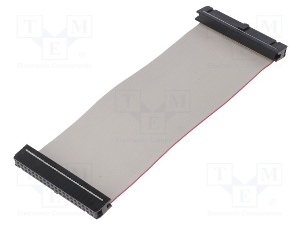 1 câble plat avec connecteurs, dimensions 40x2, épaisseur Image du produit 