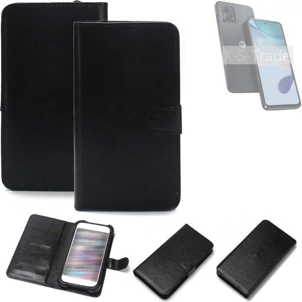 K-S-Trade Handyhülle Schutzhülle kompatibel mit Motorola Moto G53 5G Handy Schutz Hülle Handyhülle Bumper schwarz 1x
