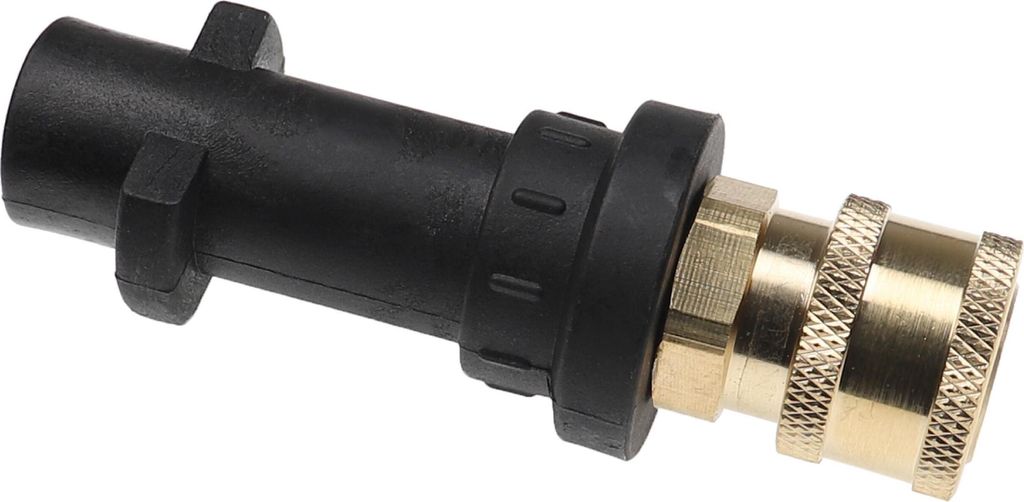 vhbw Adapter A Bajonett auf M22 Gewinde kompatibel mit Kärcher K3, K2, K5, K4, K7, K6 Hochdruckreiniger - Mit 1/4 Zoll Schnellkupplung