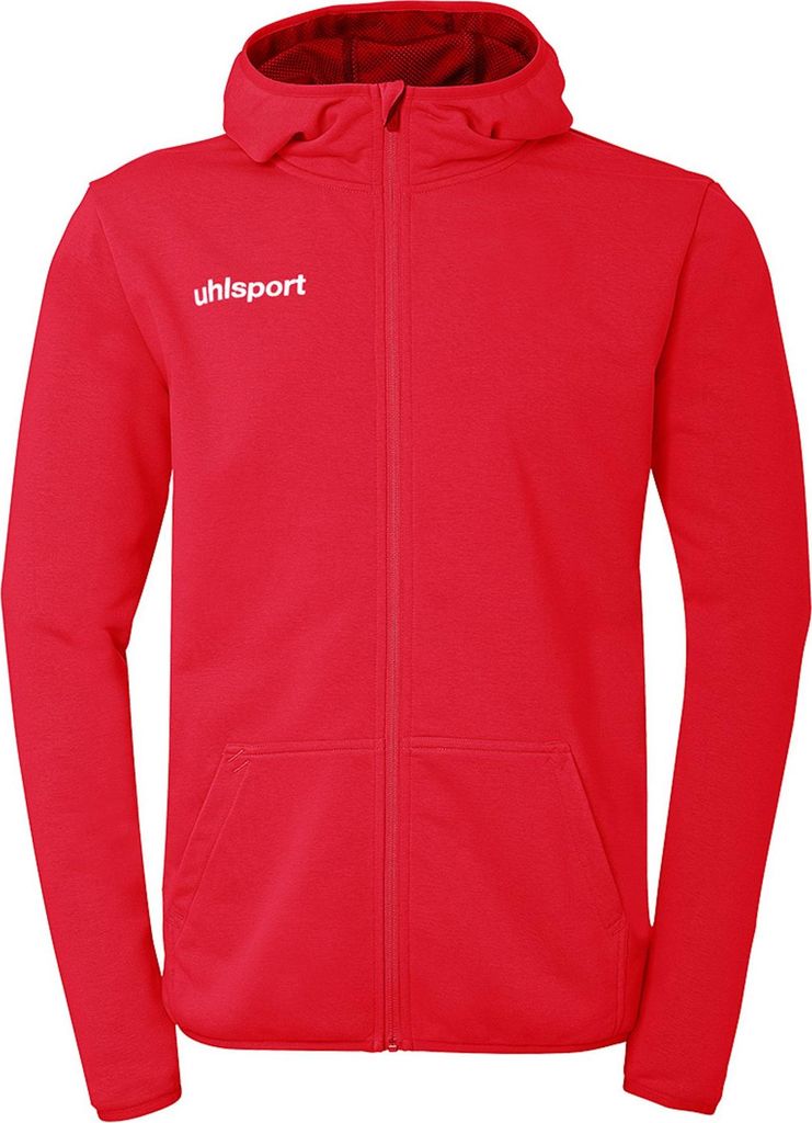 Uhlsport Essential Kapuzenjacke - rot, Größe:M
