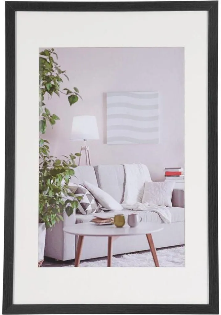 Cadre photo Henzo Modern noir 40x60 cm avec passe-partout 30x45 cm