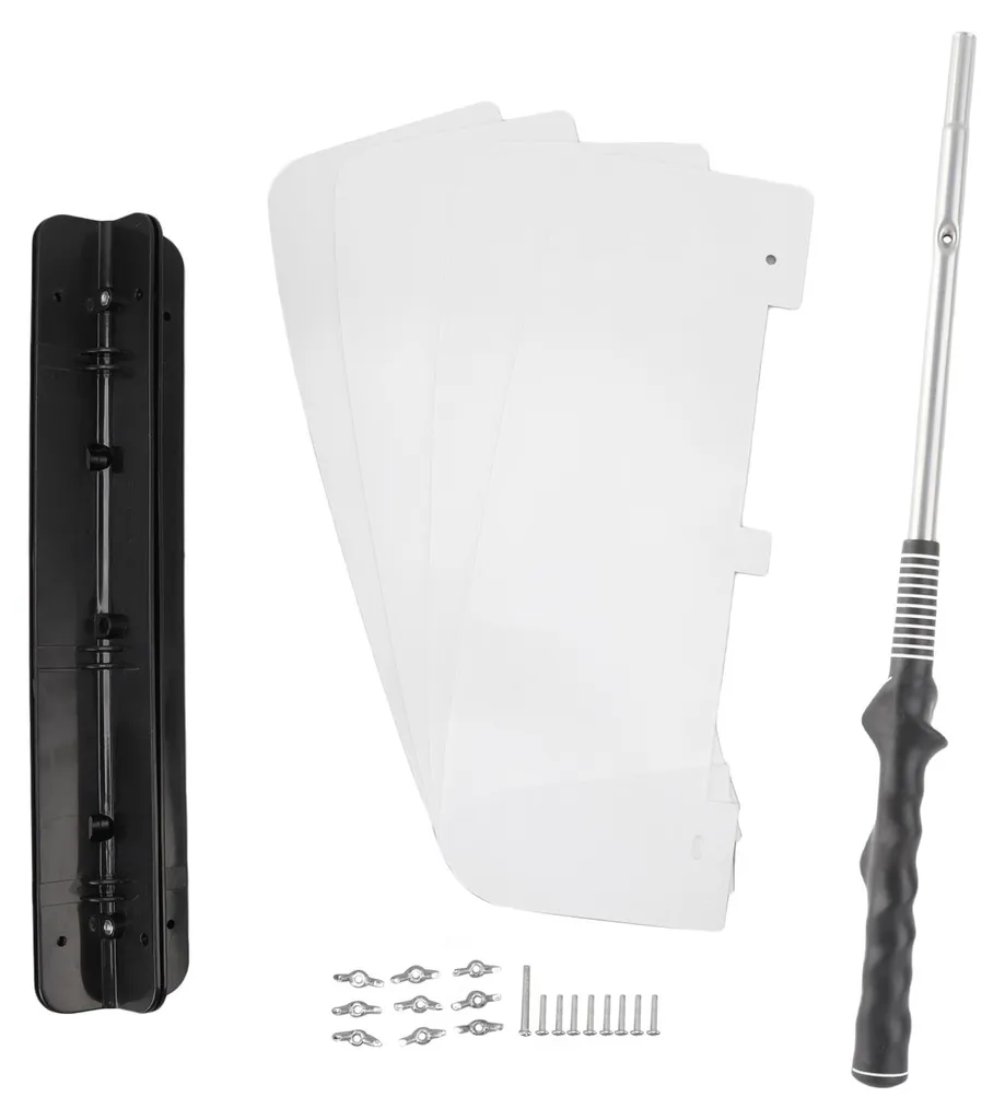 Entraîneur de résistance au golf avec ailettes en V et grip blanc