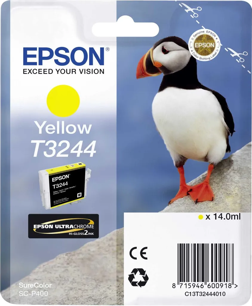 Epson T3244 Giallo Originale | Offerta Cartuccia P400 14ml 980pg