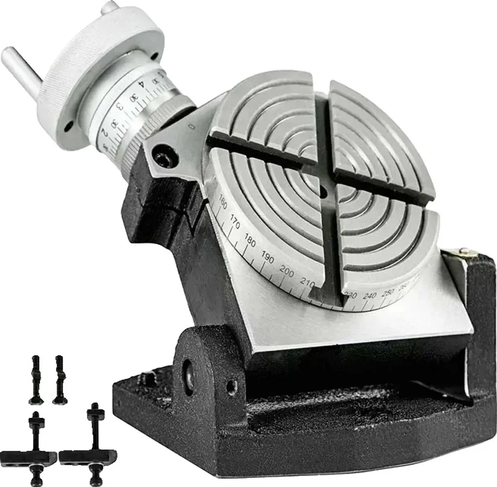 Table tournante circulaire de 100mm en fonte HT200 pour fraisage précis