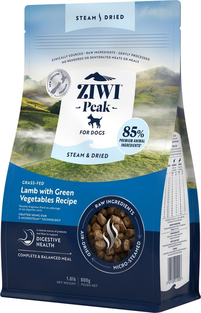 Ziwi Peak Steam & Dried Hundefutter Lamm 800 gr.