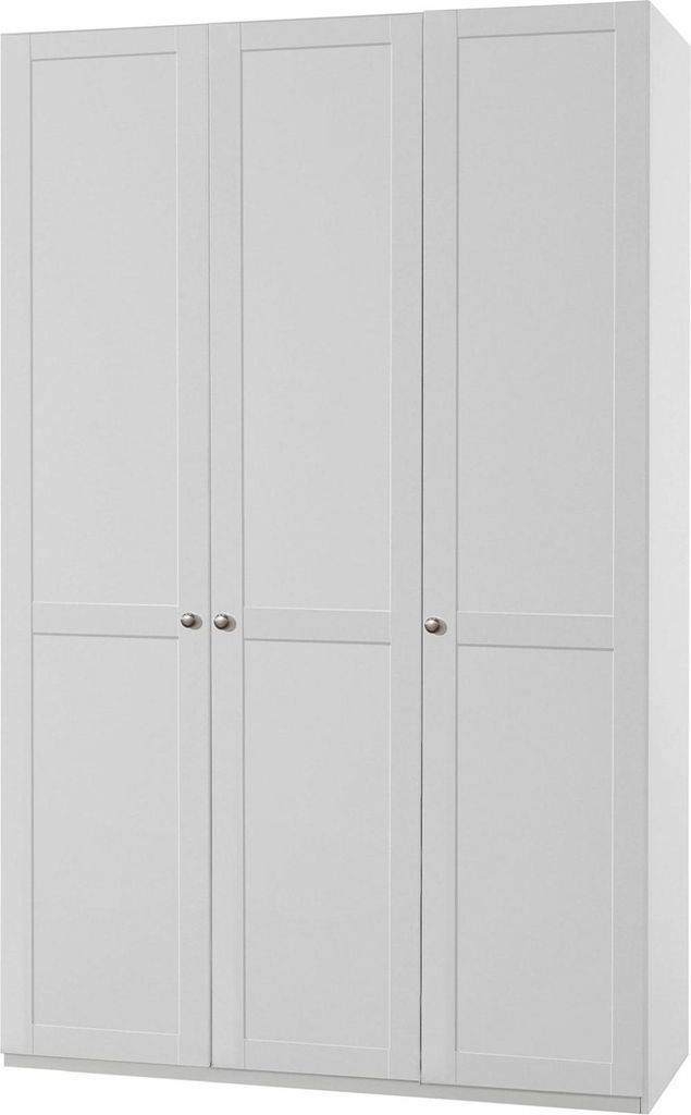 Kleiderschrank Newport Schlafzimmerschrank 135x65x236cm weiß 3-türig (18684)