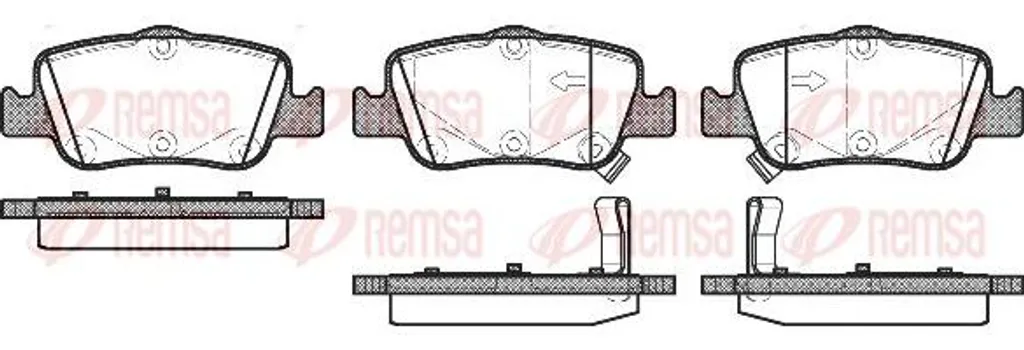 Plaquettes de Frein pour Hyundai i30 et Veloster - REMSA 1356.02 OE