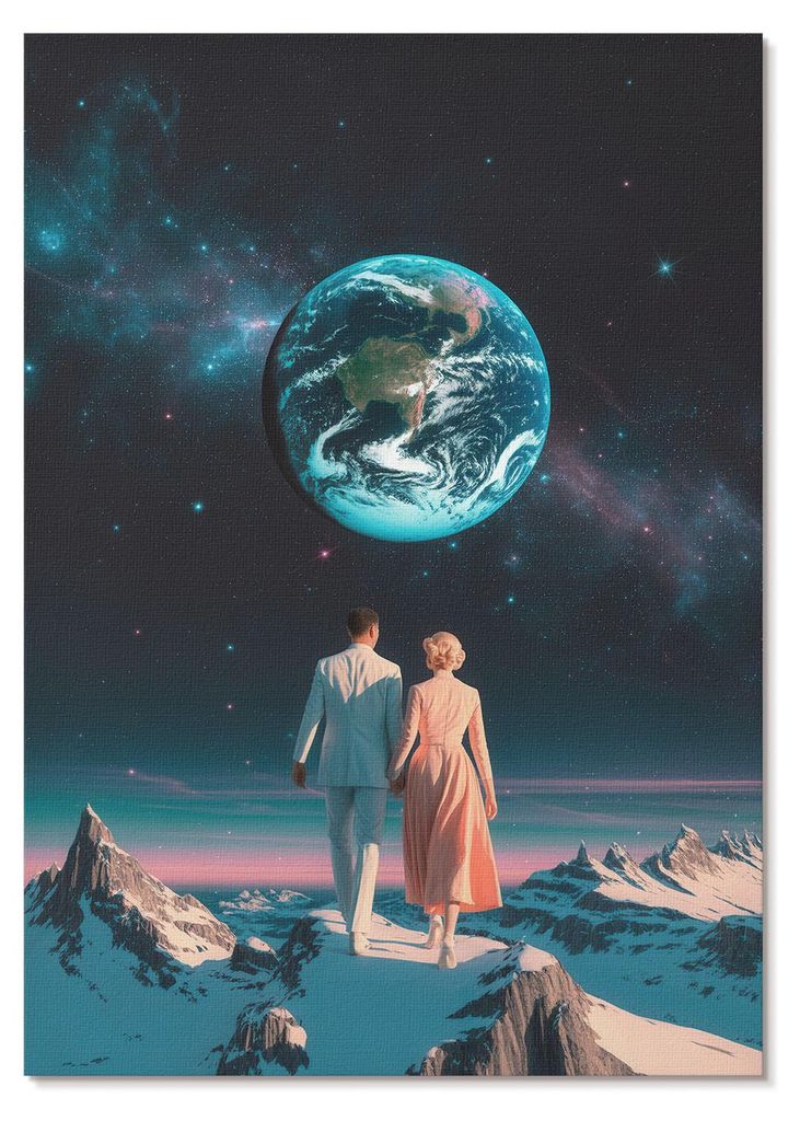 POSTER - 29x42 cm (A3) - Lucas "Luca" Meyer - Raum und Menschen Schönheit Raum unbegrenzte Möglichkeiten - Wandbild für Wohnzimmer Schlafzimmer ...