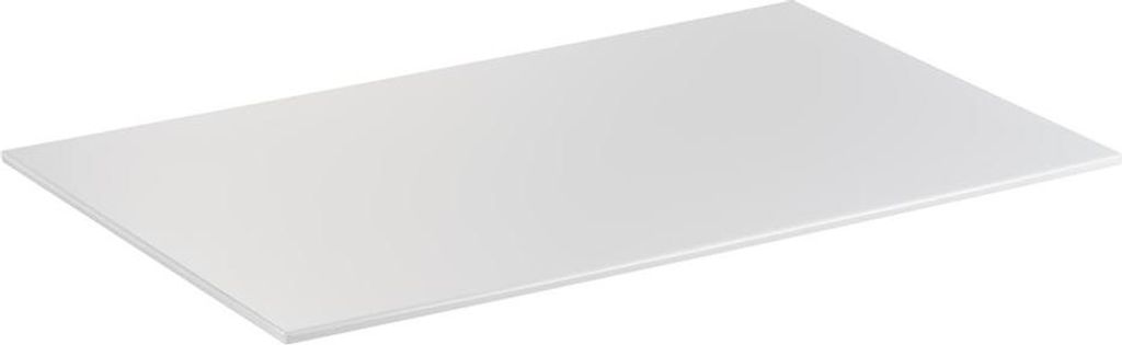 APS 84185 GN 1/1 Tablett ZERO, 53 x 32,5 cm, Höhe 1,5 cm, Melamin, weiß hochglanz, mit Antirutsch-Füßchen